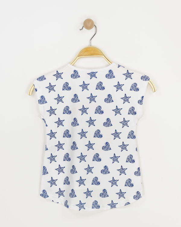 Picture of JH4280 GIRLS COTTON TOP WITH SILVER STARS